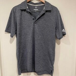 Adidas‎ polo, heathered gray, charcoal polo, golf shirt, activewear, athleisure,